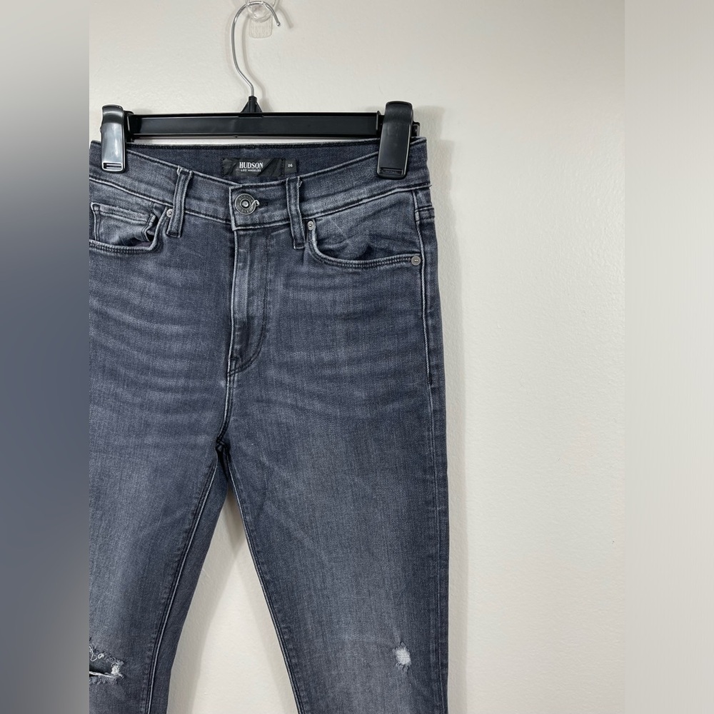 Hudson Barbara Super Skinny Denim Jeans Cotton Casual Size 26 - Picture 3 of 14